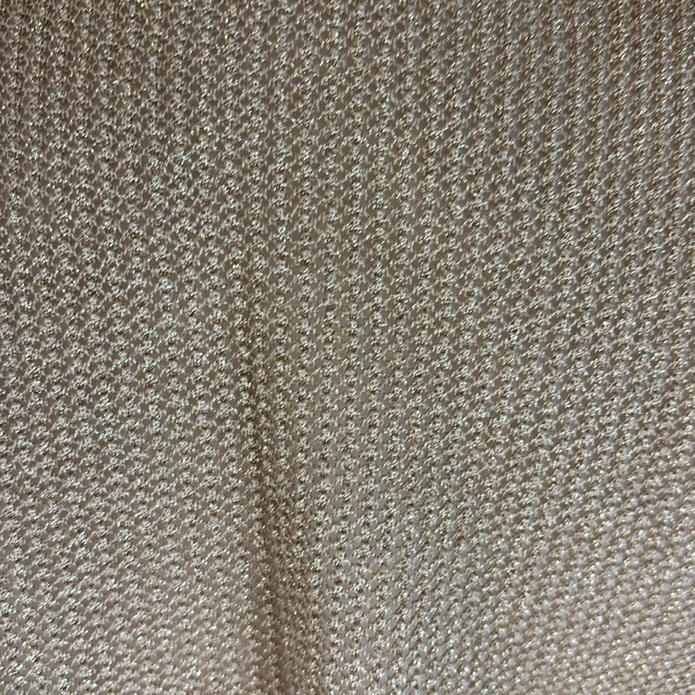 Talbots Metallic Tan Open Knit Cropped Cardigan - Picture 4 of 11